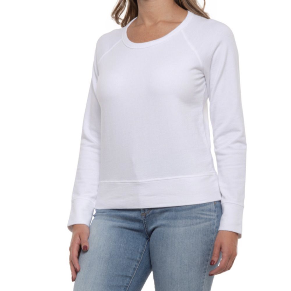 JAMES PERSE Fleece Sweatshirt In Silver SZ 2